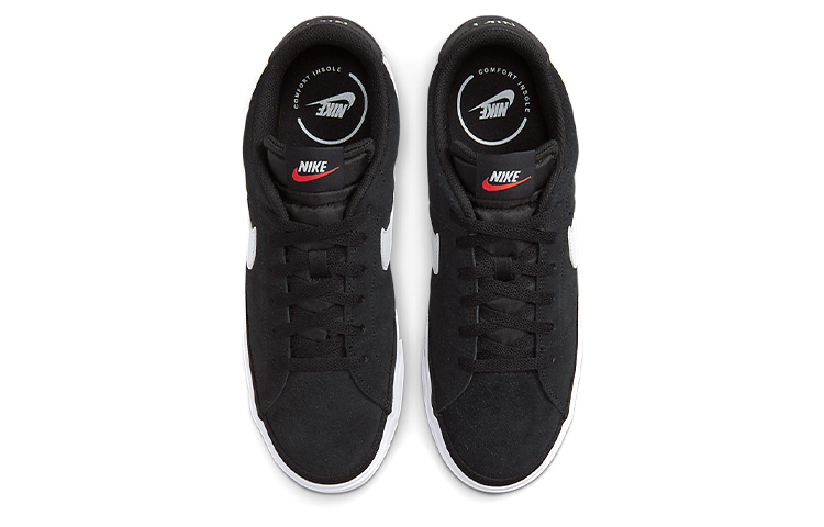 Shop ナイキ コート レガシー スエード ブラック/ホワイト DH0956-001