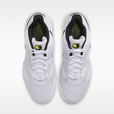 Shop Nike Court Lite 4 Tennis 'White Volt Energy Black' FD6574-125