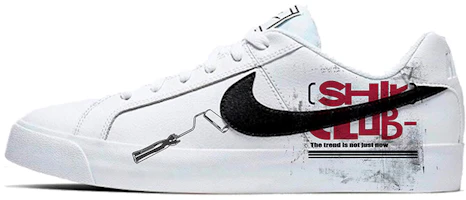 Nike Court Royale AC Graffiti Club White/Black/Red Casual Low-Top Sneakers BQ4222-103 (Team183 - Graffiti Club) Nike Court Royale AC Graffiti Club White/Black/Red Casual Low-Top Sneakers BQ4222-103 (Team183 - Graffiti Club)