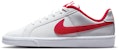 (JR) 나이키 코트 로얄 로우탑 스니커즈 화이트/레드 833535-101
