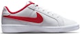 (JR) 나이키 코트 로얄 로우탑 스니커즈 화이트/레드 833535-101
