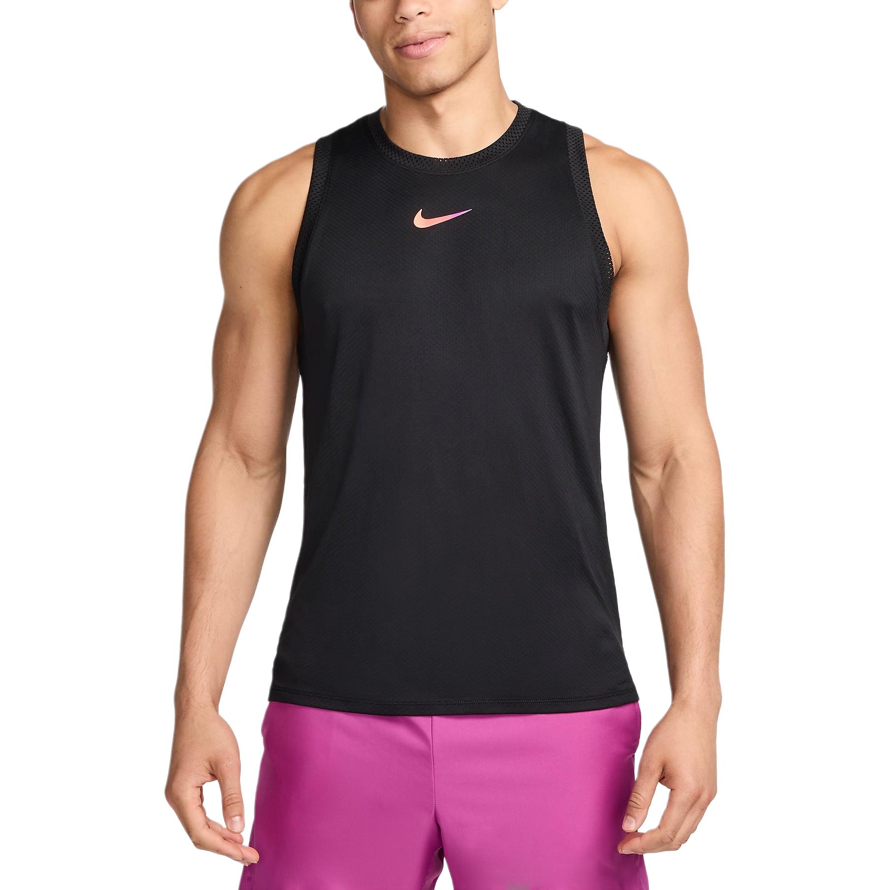 Nike Court Slam Dri-Fit FW24 Black Logo Sleeveless Casual Tank Top FQ2027-010