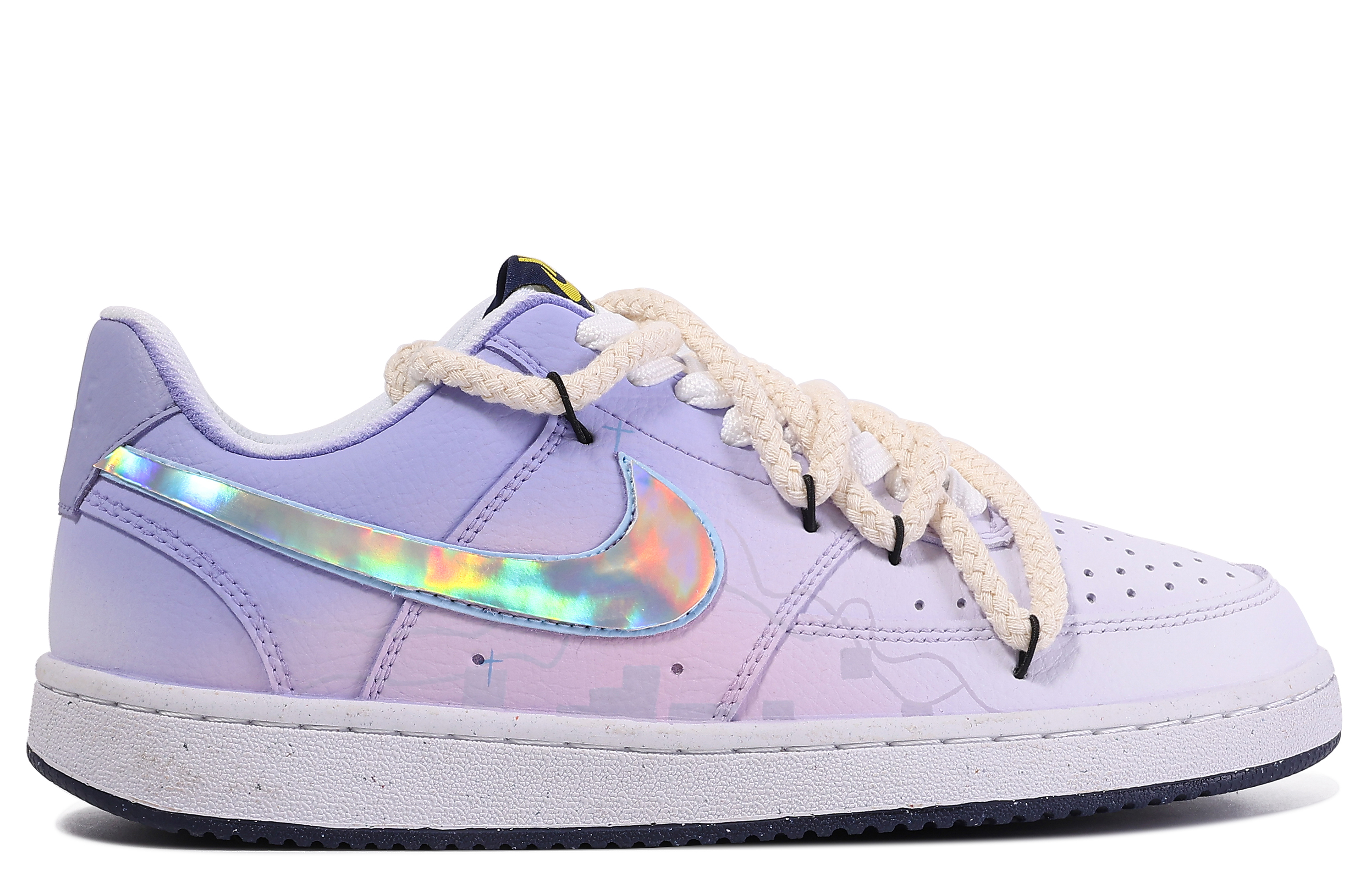 Nike Court Vision 1 'Da Vinci Starry Y2K Graffiti Purple' 圖 4