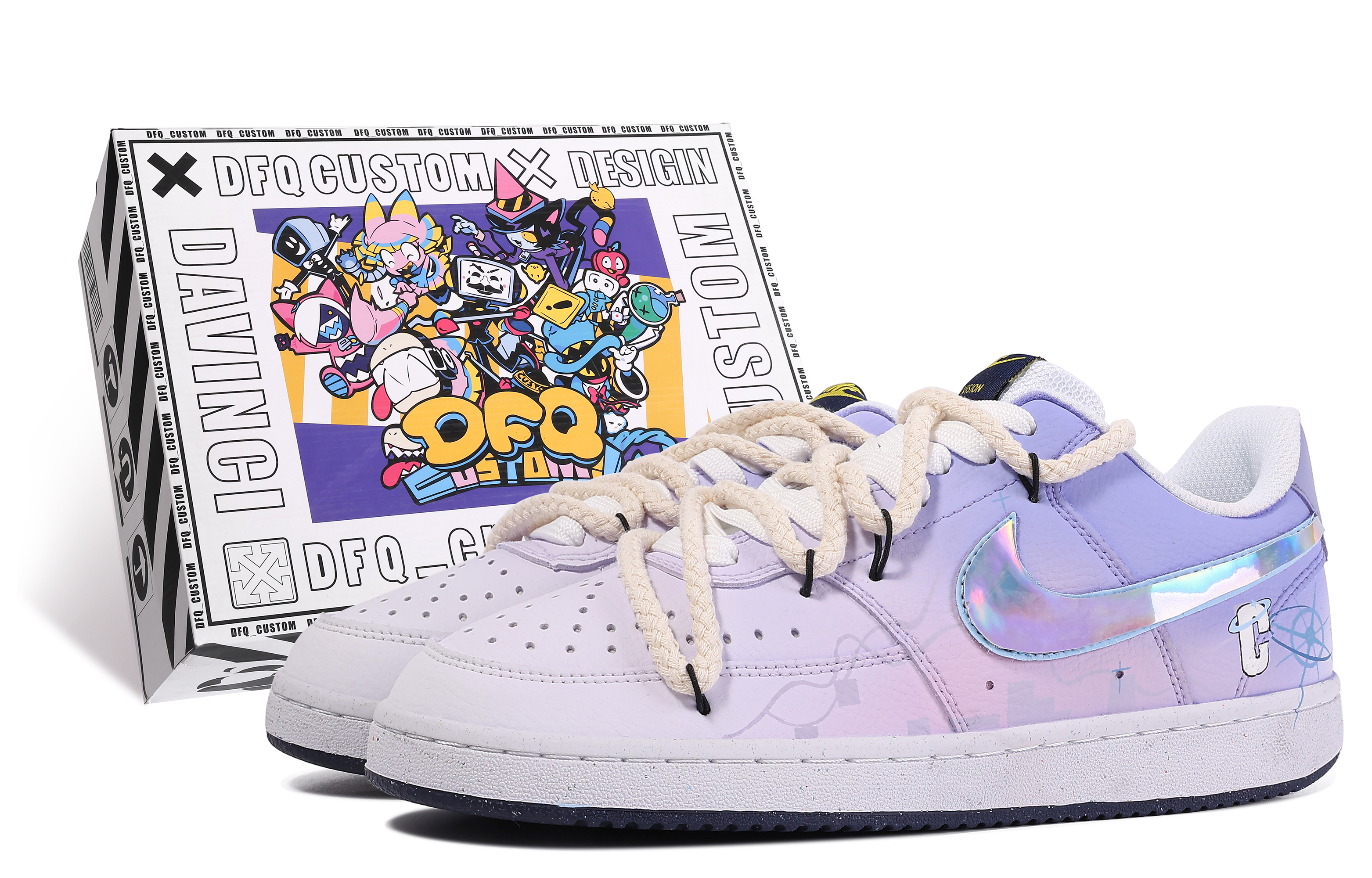Nike Court Vision 1 'Da Vinci Y2K Graffiti'