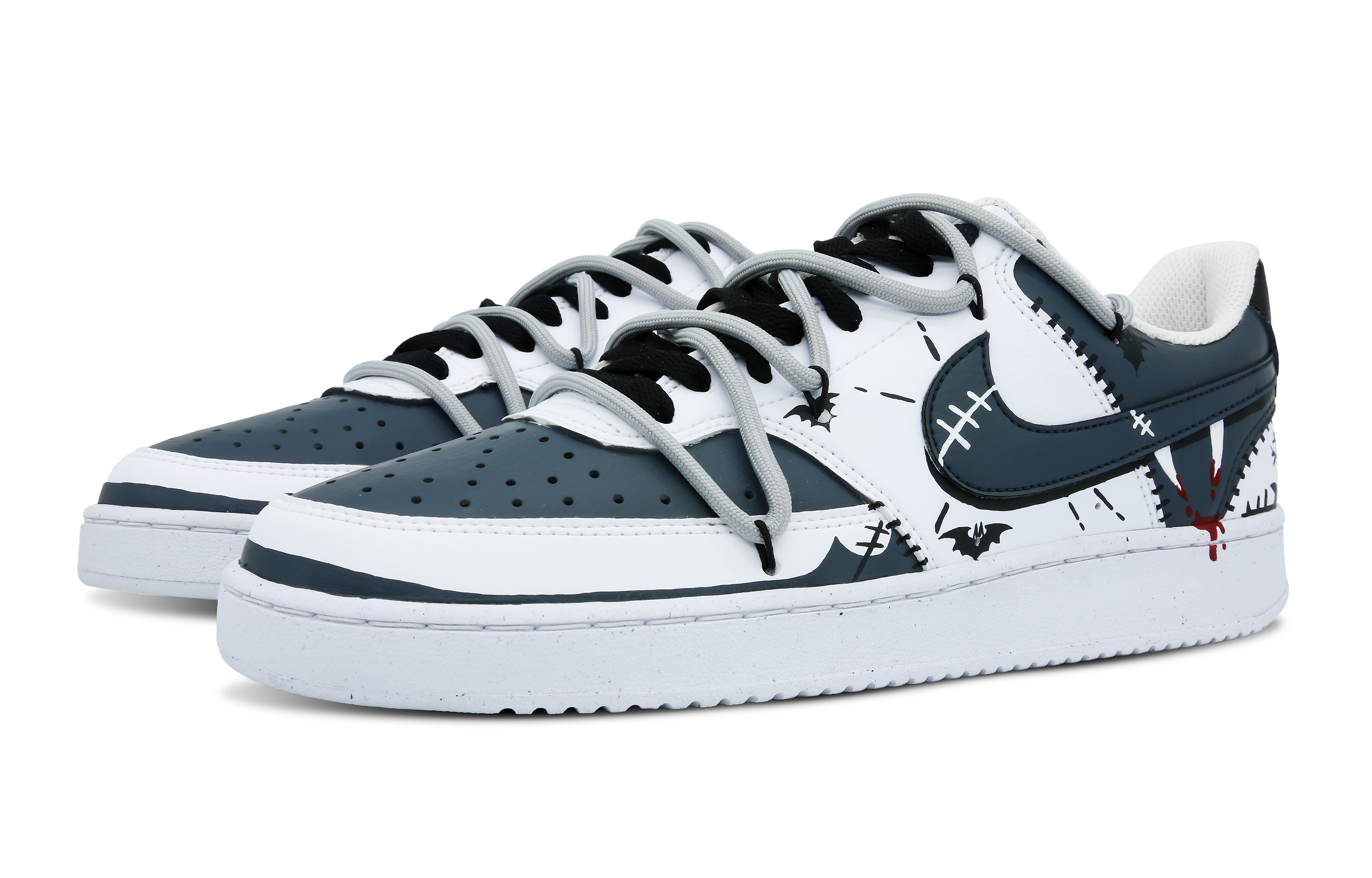 Nike Court Vision 1 Low 'Dracula Halloween' 圖 4