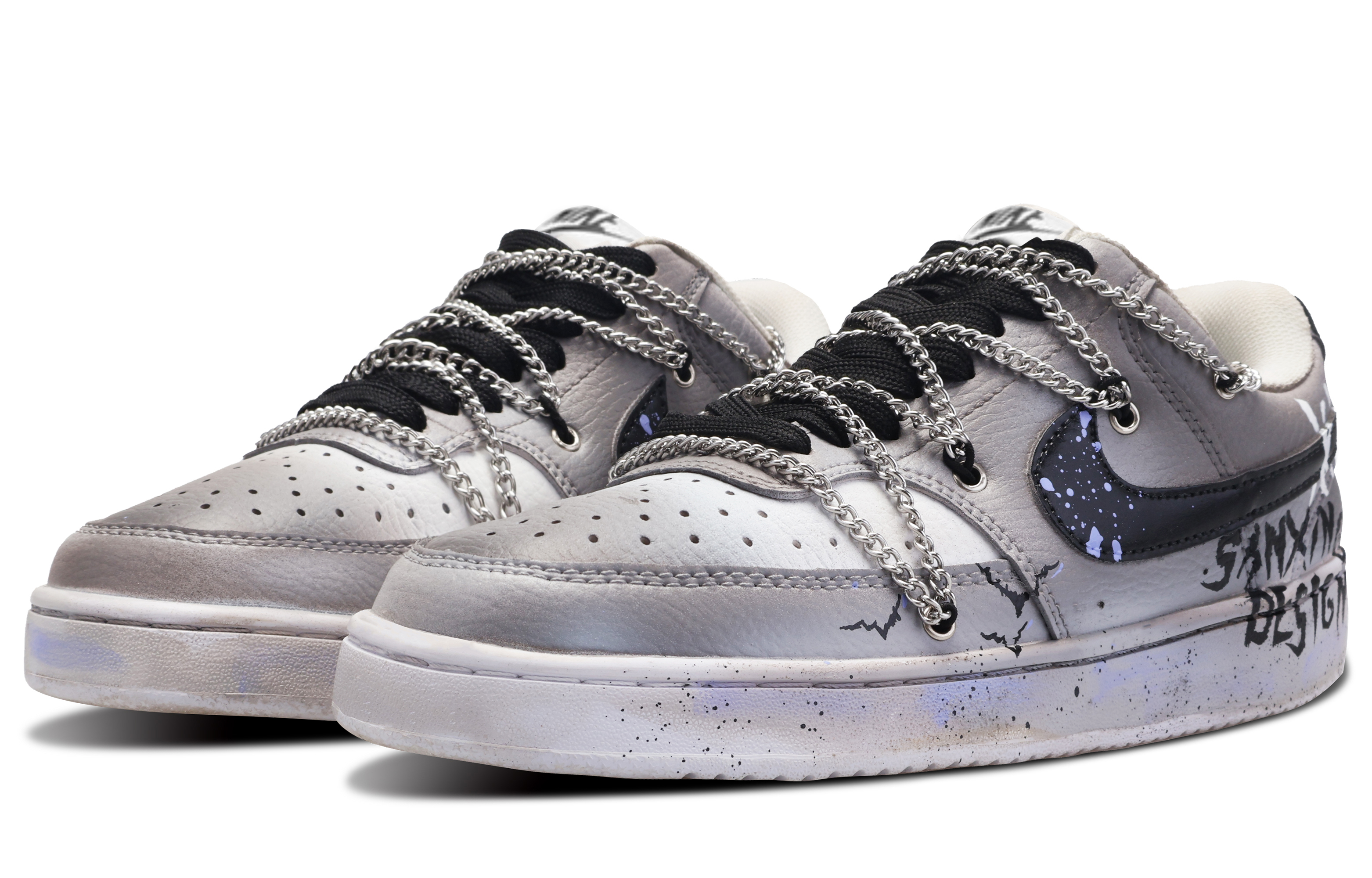 Nike Court Vision 1 Low 'Gothic Futuristic Graffiti' 圖 3