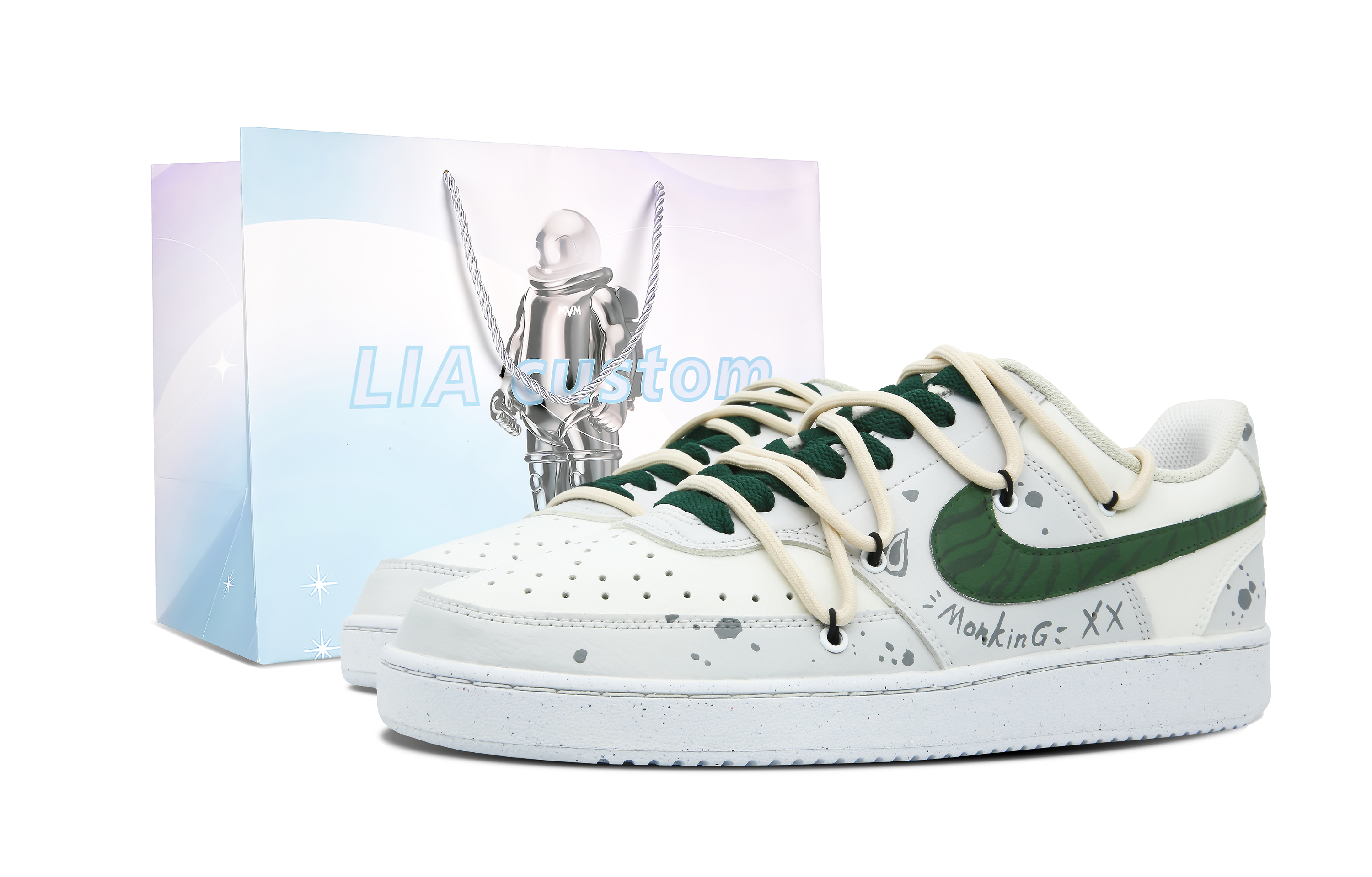 Buy Nike Court Vision 1 Low 'Graffiti Verde Alga Marina' DH2987-101-485052