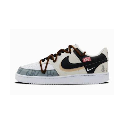 Nike Court Vision 1 Low 'Hidden Rain Hermit - Geometric Deconstruction - Merlad Graffiti'