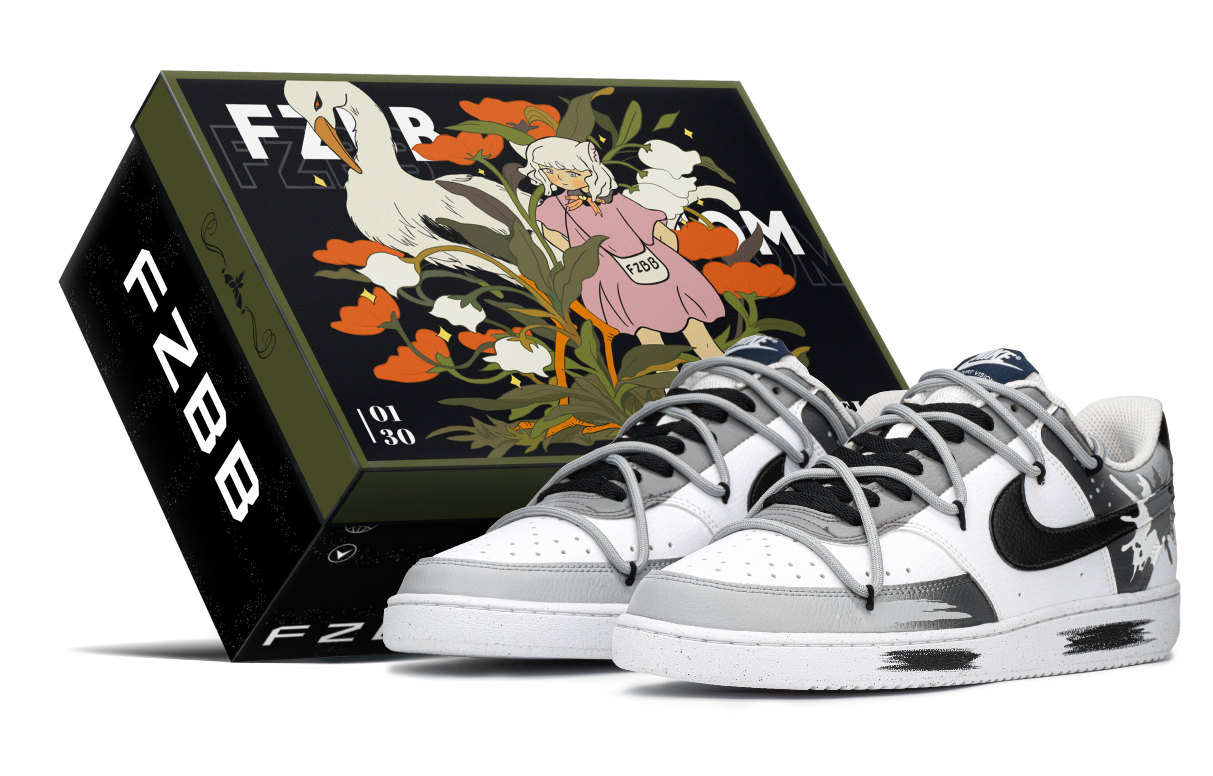 Nike Court Vision 1 Low 'Splatter Graffiti'