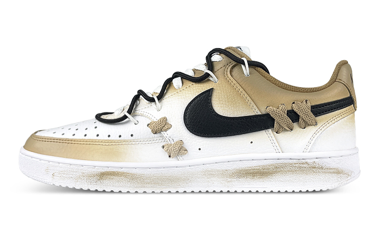 Buy 耐克 Court Vision Low "启示磨损黑白棕" CD5463-101-453295