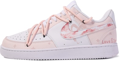 Nike Court Vision Low 'Pink White Graffiti' CD5463-100-450852 Nike Court Vision Low 'Pink White Graffiti' CD5463-100-450852