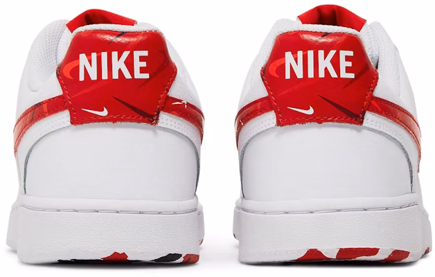 Nike Court Vision Low 'Swoosh Print' DM7588-100 Details for Nike Court Vision Low 'Swoosh Print' DM7588-100