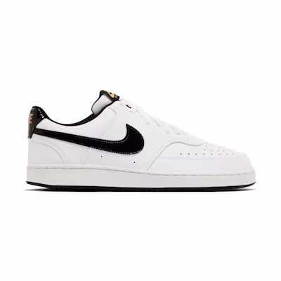 Nike Court Vision Low 'White Black Metallic Gold'