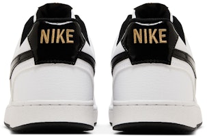 Nike Court Vision Low 'Putih Hitam Emas Metalik' DV1899-100 Details for Nike Court Vision Low 'Putih Hitam Emas Metalik' DV1899-100