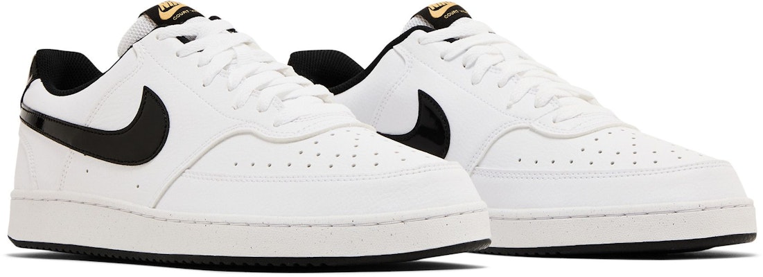 Nike Court Vision Low 'White Black Metallic Gold' DV1899-100 Cheap Nike Court Vision Low 'White Black Metallic Gold' DV1899-100