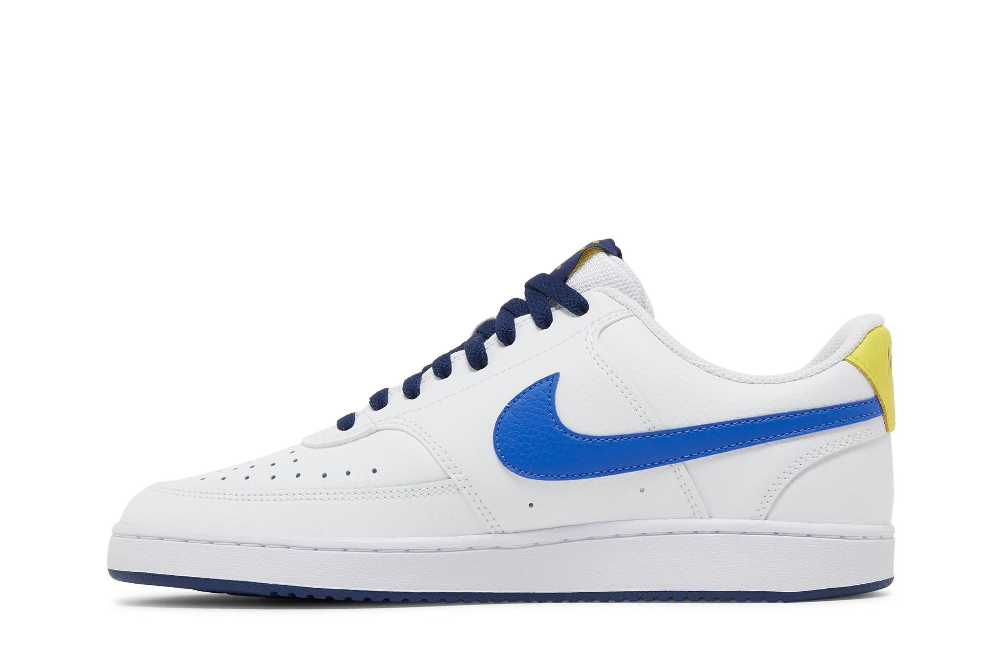 Lookbook Nike Court Vision 1 Hyper Royal 休閒 輕便 低筒 板鞋 男款 白藍色