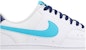 Nike Court Vision Low 'Putih Biru Turquoise' DM1187-100