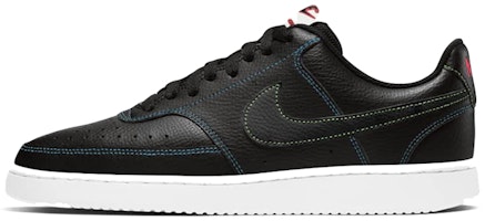 Nike Court Vision Low Black Multicolor 'Overlay Stitch' CD5463-006 Nike Court Vision Low Black Multicolor 'Overlay Stitch' CD5463-006