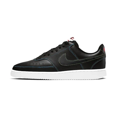 Nike Court Vision Low Black Multicolor 'Overlay Stitch'