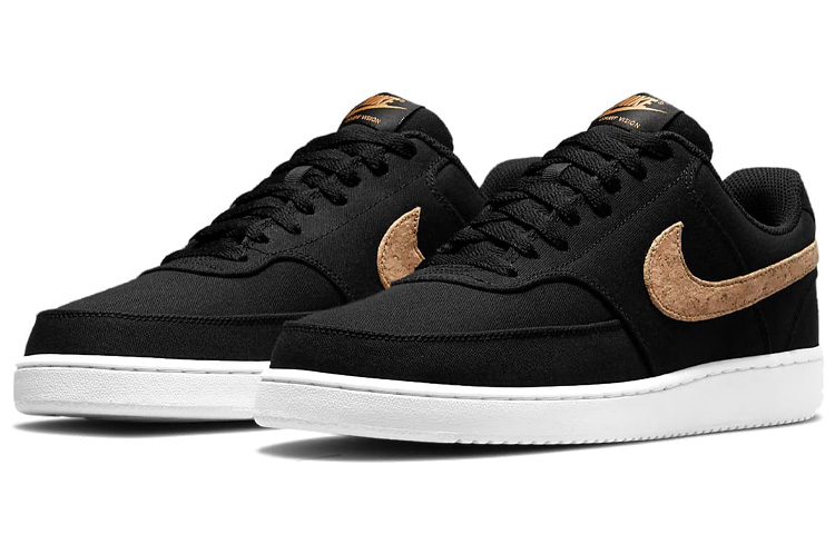 Nike Court Vision Low Canvas 'Black Cork' 圖 3