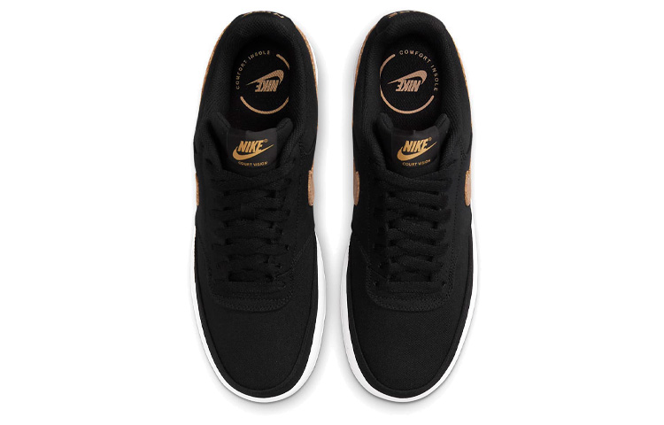 Nike Court Vision Low Canvas 'Black Cork' 圖 4