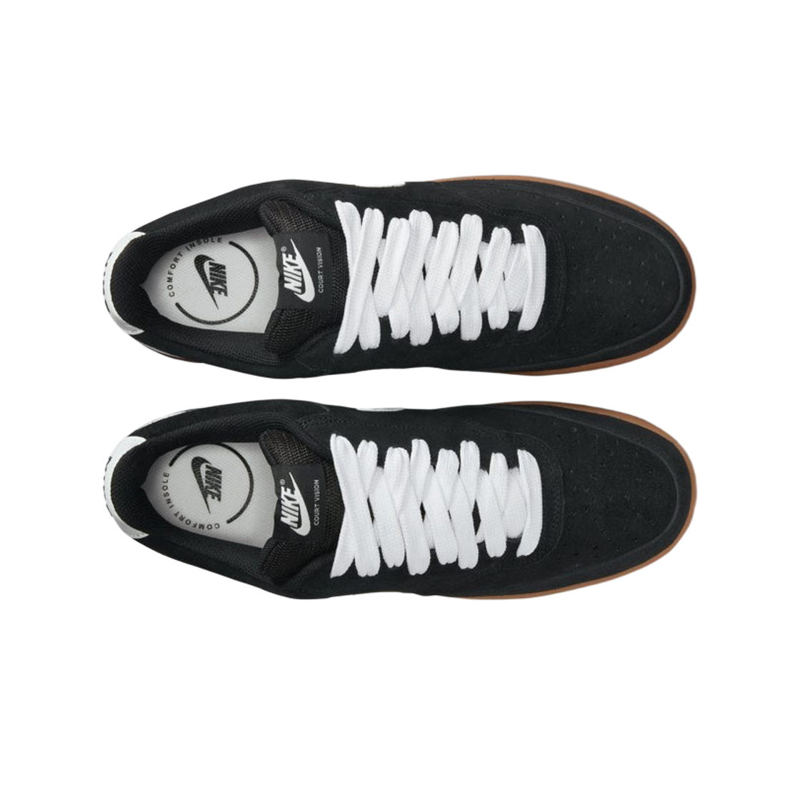 Order 耐克 Court Vision Low FL 黑白胶底低帮鞋 IO7727-001