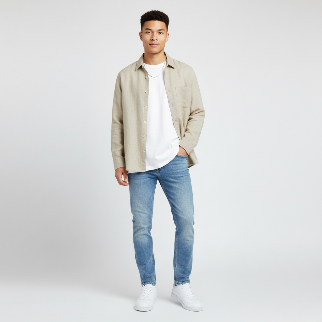 Lookbook Nike Court Vision Low Next Nature 'Triple White' - Putih Serba Putih DH2987-100