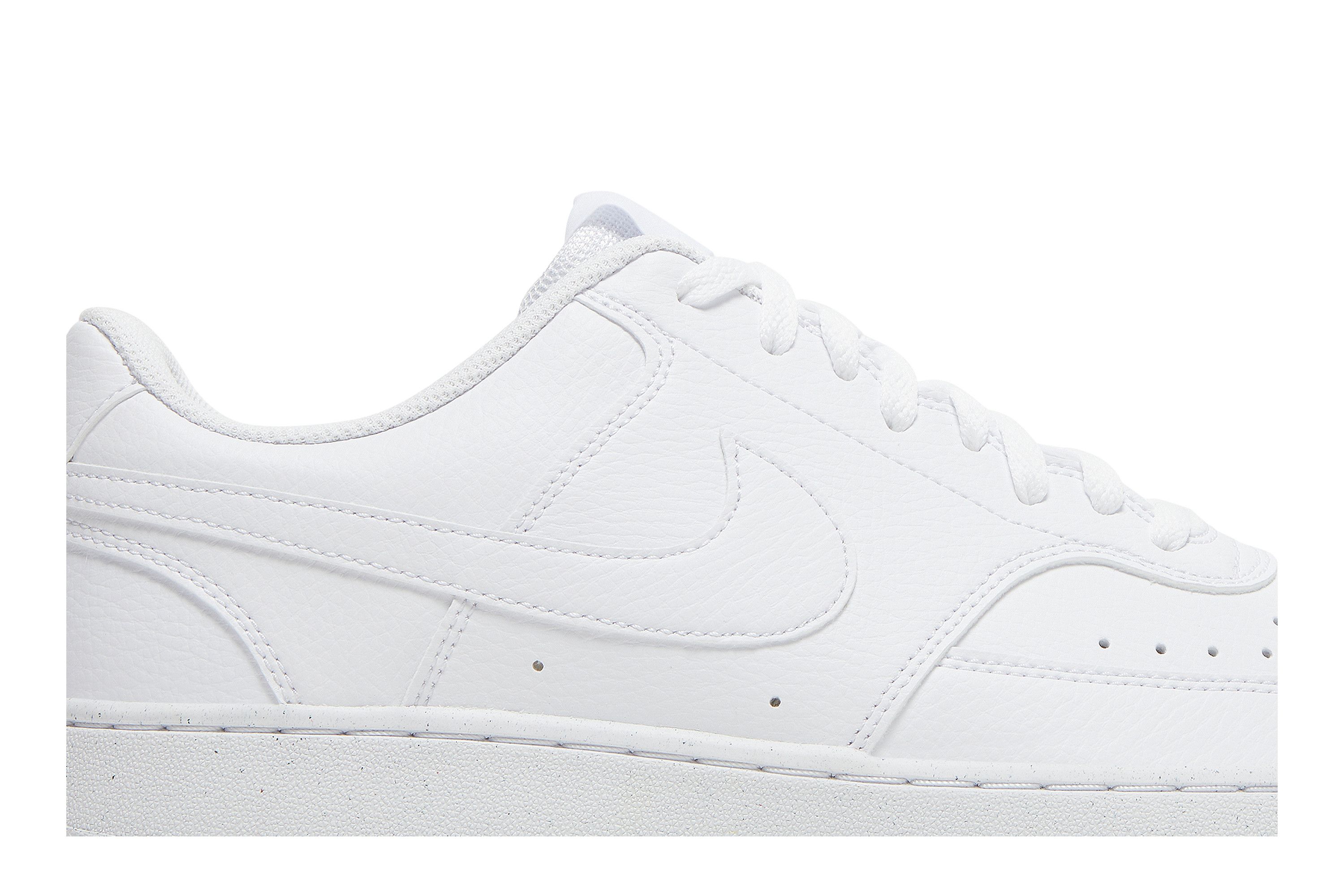 Shop Nike Court Vision Low Next Nature 'Triple White' - Putih Serba Putih DH2987-100