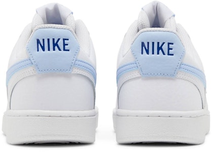 (W) Nike Court Vision Low Blanco Azul Real Lila CD5434-115 Details for (W) Nike Court Vision Low Blanco Azul Real Lila CD5434-115