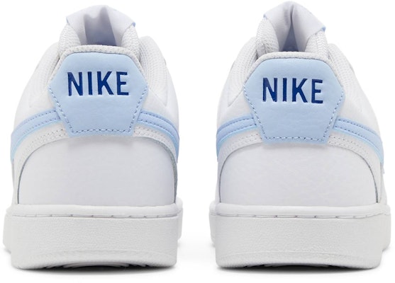 (W) Nike Court Vision Low Blanco Azul Real Lila CD5434-115 Details for (W) Nike Court Vision Low Blanco Azul Real Lila CD5434-115