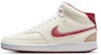 Nike Court Vision Kasut Mid-Top Putih/Merah DQ4977-161