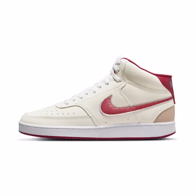 Nike Court Vision Mid-Top Sneakers White/Red