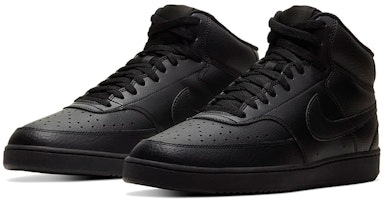 Nike Court Vision Mid 'Hitam Triple' CD5466-002 Lookbook Nike Court Vision Mid 'Hitam Triple' CD5466-002