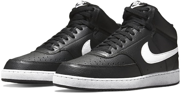 Nike Court Vision Mid Next Nature 'Hitam Putih' DN3577-001 Lookbook Nike Court Vision Mid Next Nature 'Hitam Putih' DN3577-001