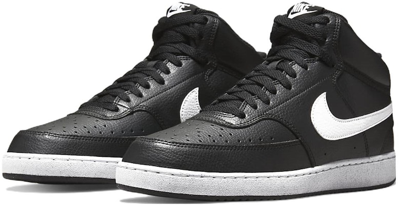 Nike Court Vision Mid Next Nature 'Black White' DN3577-001 Lookbook Nike Court Vision Mid Next Nature 'Black White' DN3577-001