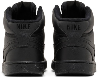 Nike Court Vision Mid Next Nature 'Triple Black' - Hitam Sepenuhnya DN3577-003 Details for Nike Court Vision Mid Next Nature 'Triple Black' - Hitam Sepenuhnya DN3577-003