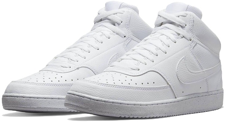 Nike Court Vision Mid Next Nature 'Triple White' DN3577-100 Lookbook Nike Court Vision Mid Next Nature 'Triple White' DN3577-100