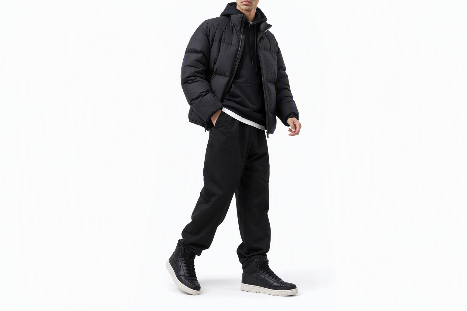 Order 耐克 Court Vision Mid Winter '黑色幻影' DR7882-002