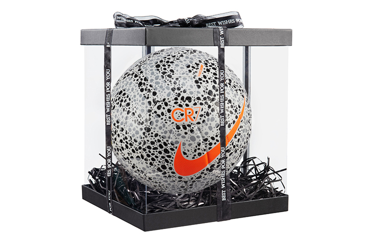 Cheap 나이키 CR7 스노우 레오파드 한정판 축구공 사이즈 4/5 트레이닝 볼 그레이 CQ7432-100