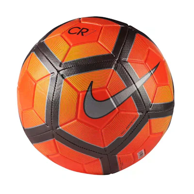 Nike CR7 Soccer Ball Deep Red/Orange/Silver Durable Rubber Size 5 SC3095-855