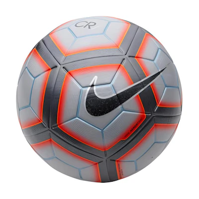 Nike CR7 Soccer Ball Size 5 PU Durable Anti-Slip Grey/Orange SC3041-012
