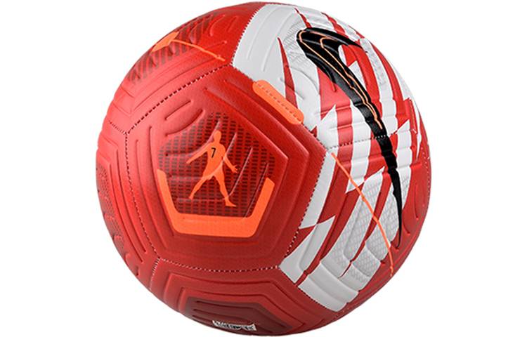 Nike CR7 Strike Red Soccer Ball with Classic Design for All Genders (Size 4 & 5). DC2371-635