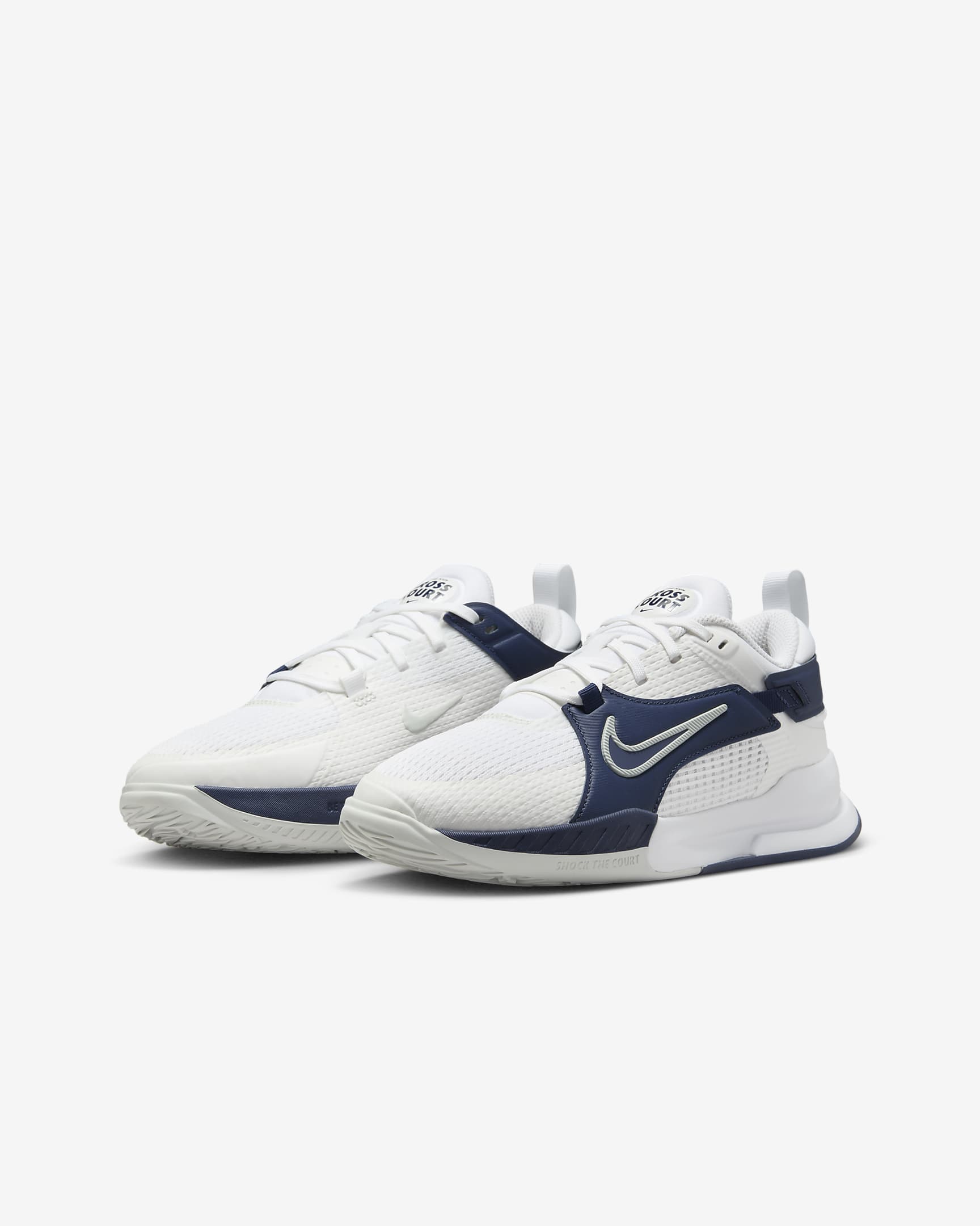 (Youth) Nike Cross Court 'White Midnight Navy' 圖 5