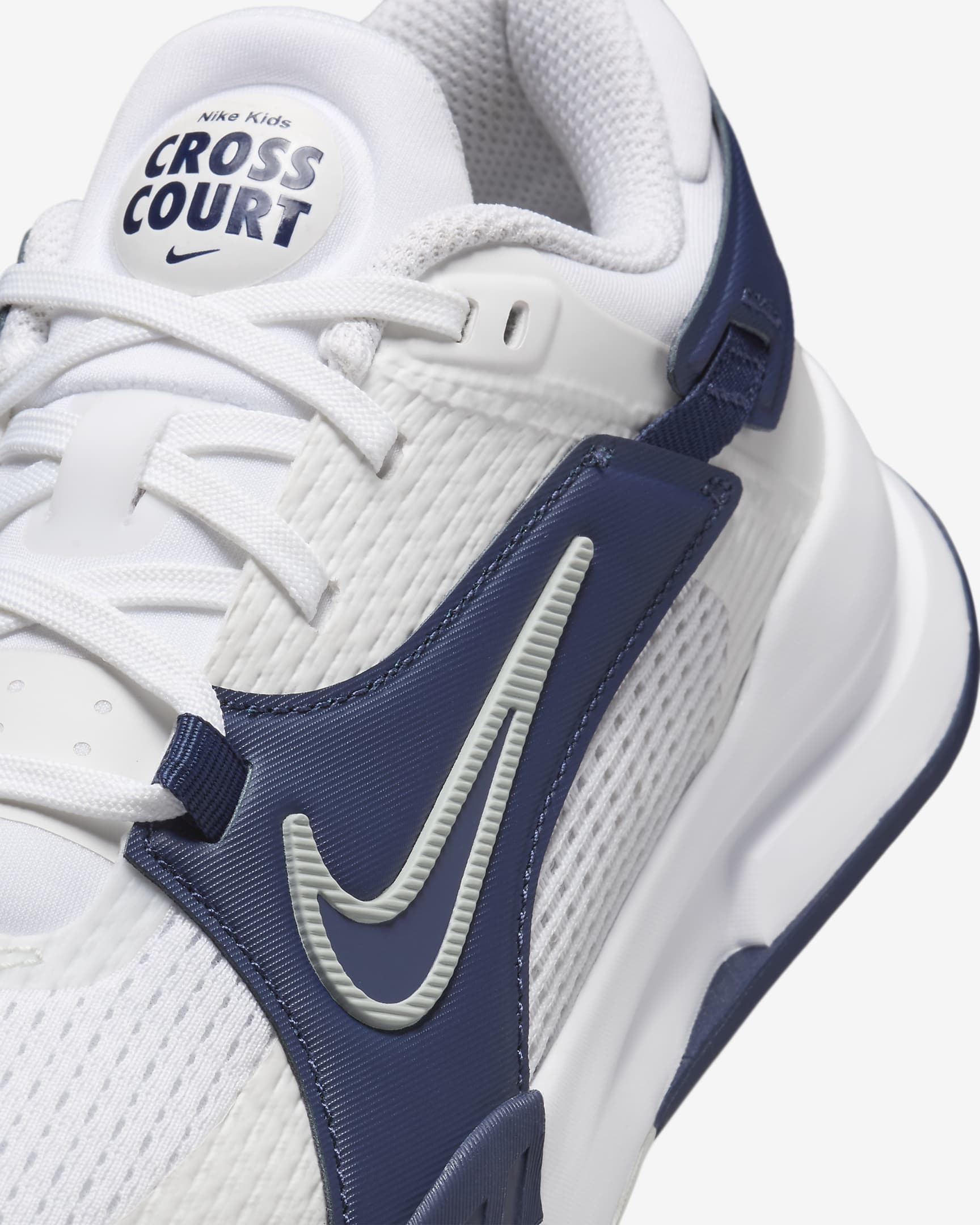 (Youth) Nike Cross Court 'White Midnight Navy' 圖 7
