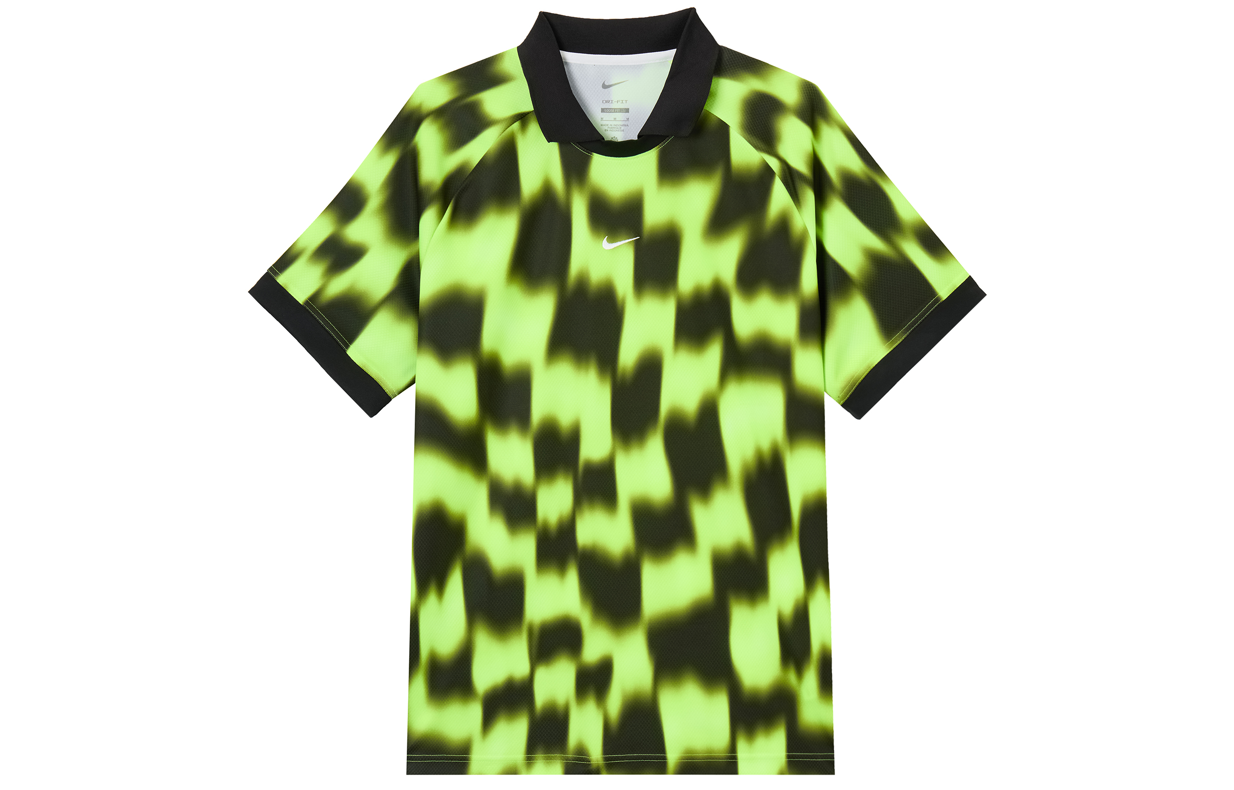 Nike Culture Loose Fit Raglan T-Shirt Fluorescent Yellow/Black/White FZ0433-702