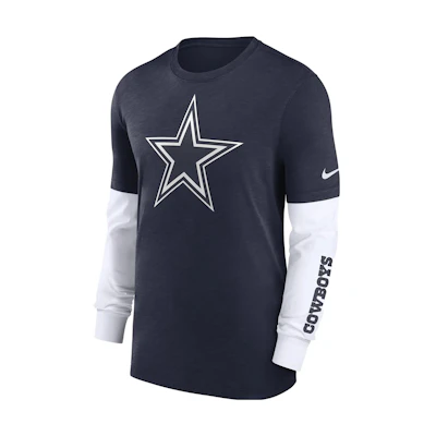 Nike Dallas Cowboys Logo Graphic Colorblock Sweatshirt Navy Blue () 00BYEF517RD-05G