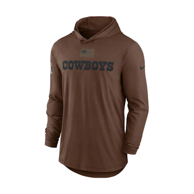 Nike Dallas Cowboys Salute to Service Brown Logo Hoodie 010J01CBA29-U8F