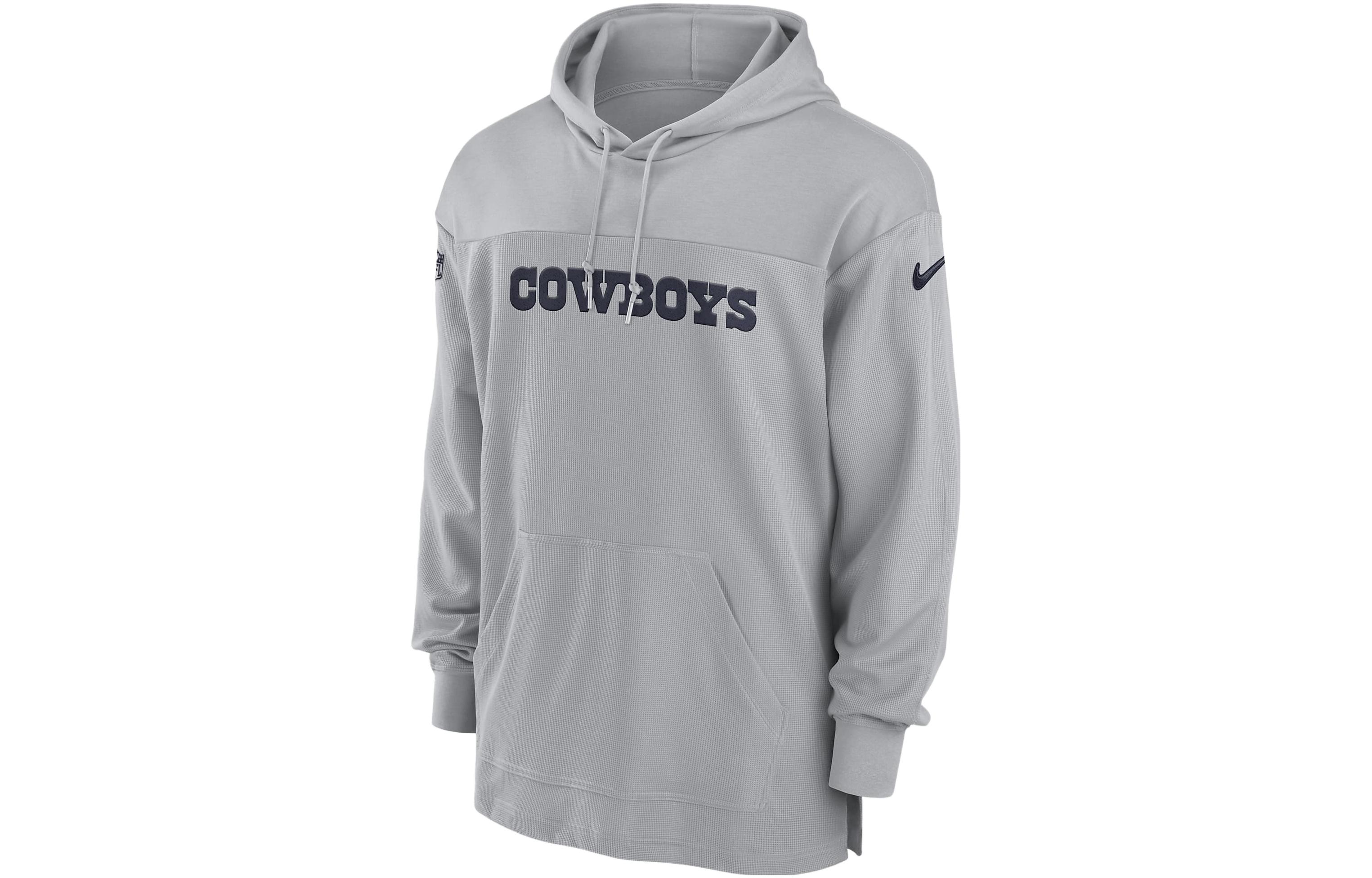 Nike Dallas Cowboys Sideline Logo Embroidered Hoodie Gray 00MO01V7RD-BVK