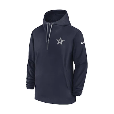 Nike Dallas Cowboys Sideline Logo Print Navy Blue Hoodie Jacket 00MI41S7RD-EU6