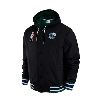 Nike Dallas Mavericks Black Logo Hoodie Jacket DD3309-010